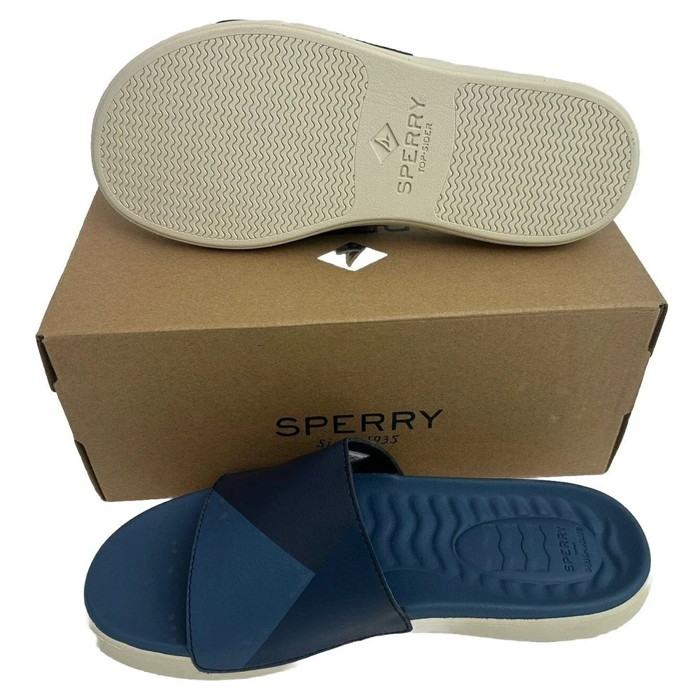 Sperry Men's Plushwave‎ Dock Slide Sandal, Color Blue Size 8 New